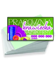 Wizytówki Firmowe Reklamowe 200 szt Różne Wzory Pracownia