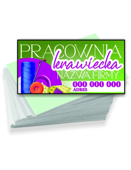 Wizytówki Firmowe Reklamowe 200 szt Różne Wzory Pracownia