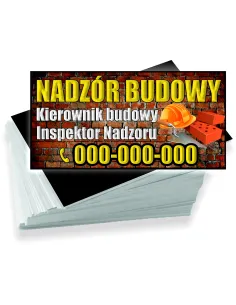 Wizytówki Firmowe Reklamowe 200 szt Różne Wzory Nadzór