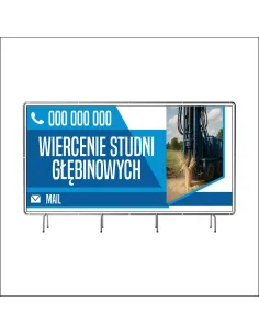 Baner z Nadrukiem Reklamowy 100x50 cm Oczkowany Wiercenie