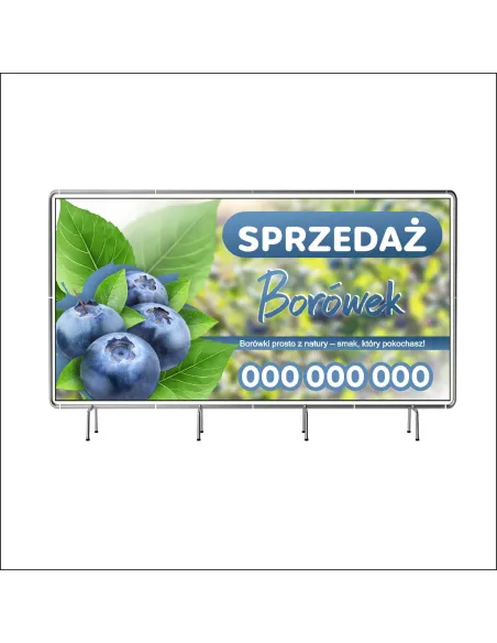 Baner z Nadrukiem Reklamowy 100x50 cm Oczkowany Sprzedaż