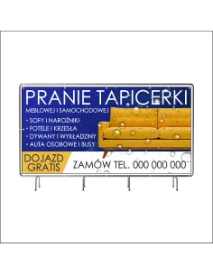 Baner z Nadrukiem Reklamowy 200x100 cm Oczkowany Pranie