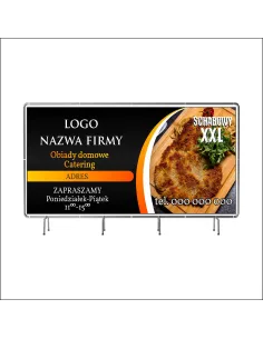 Baner Reklamowy Oczkowany 130x80 Obiady Domowe Catering