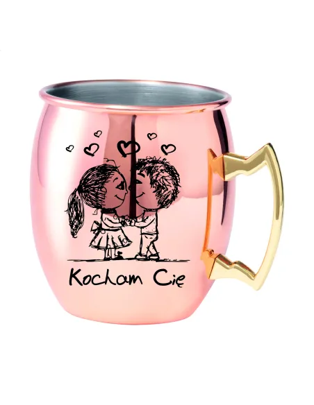 Kubek z Uchem ze Stali Nierdzewnej z Grawerem Prezent