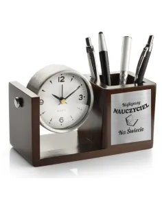 Zegar Organizer na Biurko z Dedykacją Prezent na Dzień