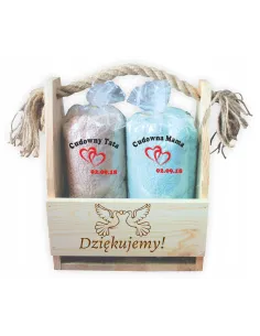 Prezent Podziękowanie dla Rodziców z Haftem na Prezent