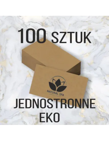 Wizytówki z Nadrukiem 100 szt Eko Papierze Ekologicznym