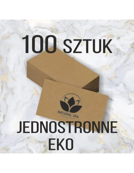 Wizytówki z Nadrukiem 100 szt Eko Papierze Ekologicznym