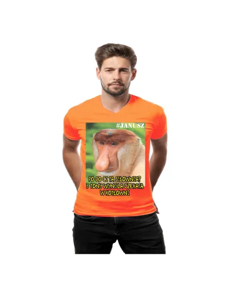 Koszulka z Nadrukiem Janusz po Co Ci Ta Siłownia? 3 Tony
