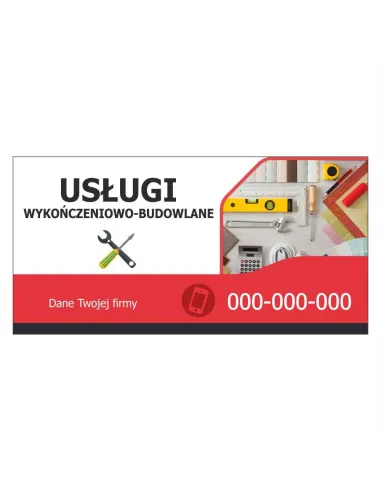 Baner – Usługi Wykończeniowo Budowlane Reklamowy Gotowe