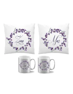 Kubek – Ślub Poduszka Zestaw Żona Mąż Prezent Rocznicę