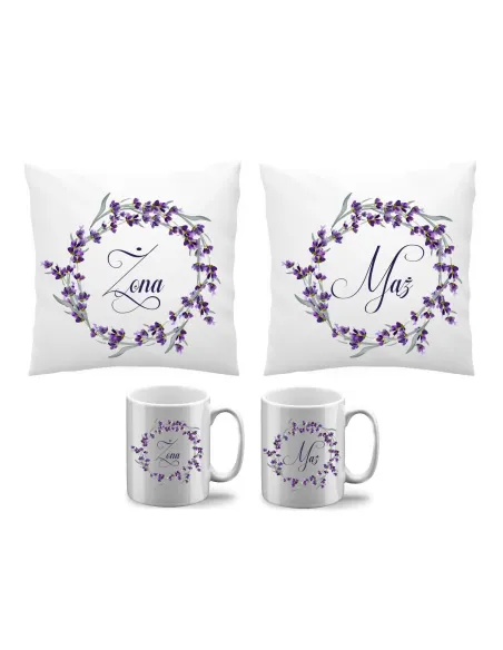 Kubek – Ślub Poduszka Zestaw Żona Mąż Prezent Rocznicę