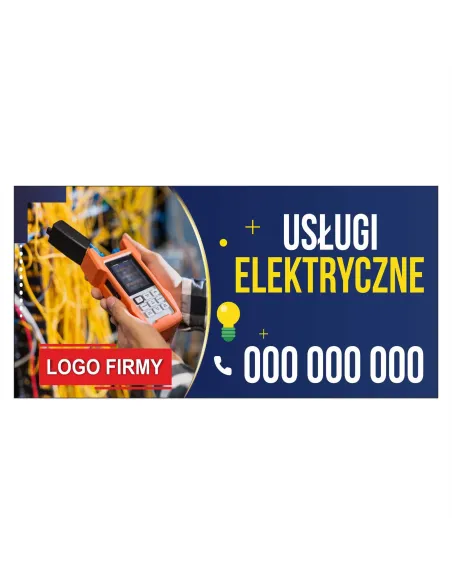 Baner Reklamowy Gotowe Wzory Banerów Usługi Elektryczne