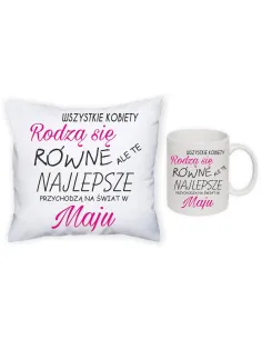 Poduszka Kubek Zestaw 1+1 z Nadrukiem Wszystkie Kobiety