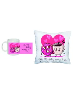 Kubek Poduszka Zestaw 1+1 Nadrukiem Bo My Kobiety Mamy