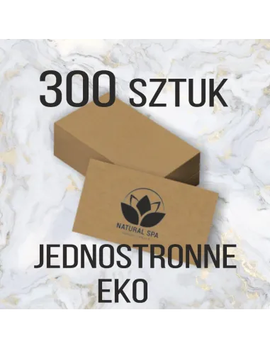Wizytówki z Nadrukiem 300 szt Eko Papierze Ekologicznym