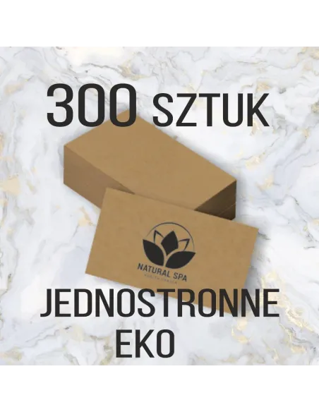 Wizytówki z Nadrukiem 300 szt Eko Papierze Ekologicznym
