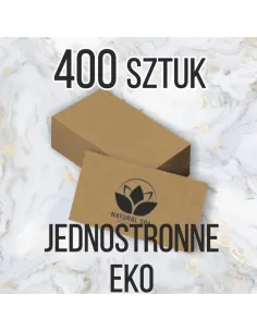 Wizytówki z Nadrukiem 400 szt Eko Papierze Ekologicznym