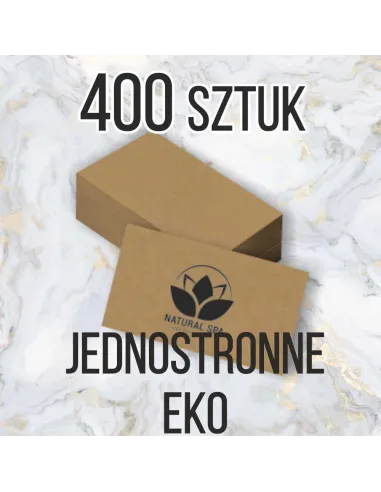 Wizytówki z Nadrukiem 400 szt Eko Papierze Ekologicznym