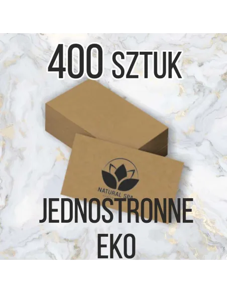 Wizytówki z Nadrukiem 400 szt Eko Papierze Ekologicznym