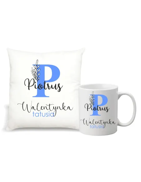Kubek – Prezent na Walentynki Foto Poduszka Zestaw