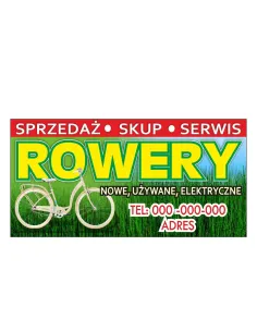 Baner Reklamowy Gotowe Wzory Banerów – Rowery z Nadrukiem