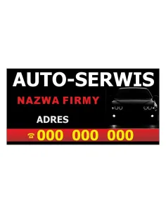Baner Reklamowy Gotowe Wzory Banerów – Auto – Serwis