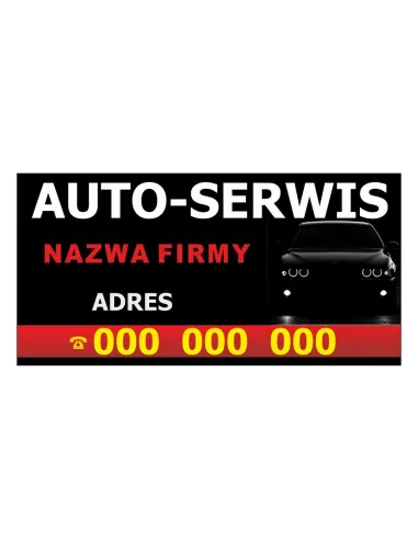 Baner Reklamowy Gotowe Wzory Banerów – Auto – Serwis