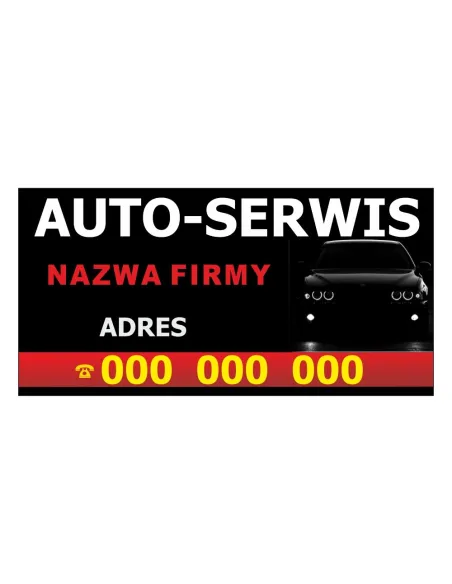 Baner Reklamowy Gotowe Wzory Banerów – Auto – Serwis