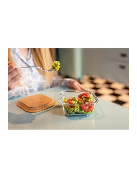 Szklane Pudełko Śniadaniowe 350 ml Nadrukiem UV logo szt