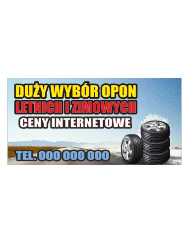Baner – Duży Wybór Opon Letnich Zimowych Gotowy Projekt