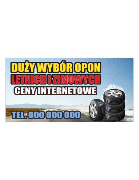 Baner – Duży Wybór Opon Letnich Zimowych Gotowy Projekt