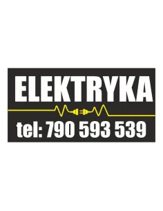 Baner Reklamowy Gotowe Wzory Banerów Elektryka z Nadrukiem