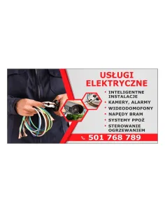 Baner Reklamowy Gotowe Wzory Banerów – Usługi Elektryczne