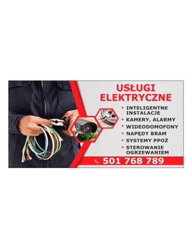 Baner Reklamowy Gotowe Wzory Banerów – Usługi Elektryczne