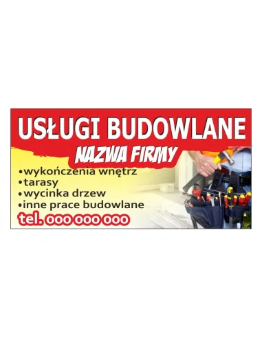 Baner Reklamowy Gotowe Wzory Banerów – Usługi Budowlane