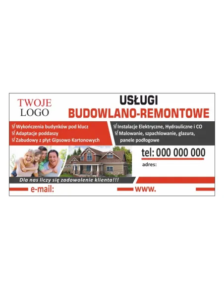 Baner Reklamowy Gotowe Wzory Banerów – Usługi Budowlano