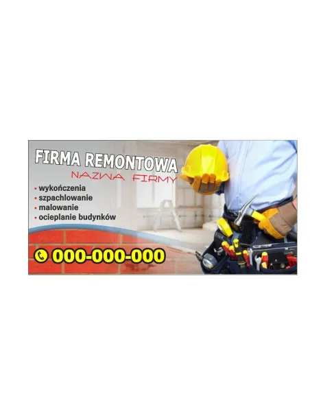 Baner Reklamowy Gotowe Wzory Banerów – Firma Remontowa