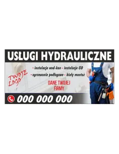 Baner Reklamowy Gotowe Wzory Banerów Usługi Hydrauliczne