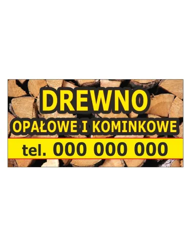 Baner – Drewno Opałowe Kominkowe Reklamowy Gotowe Wzory