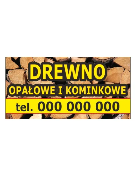 Baner – Drewno Opałowe Kominkowe Reklamowy Gotowe Wzory