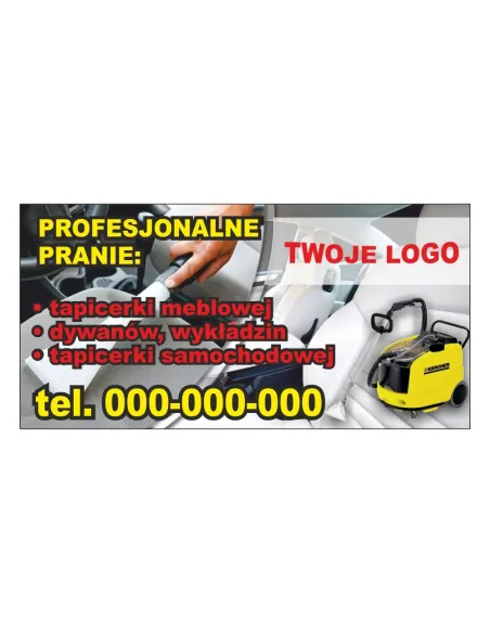 Baner – Profesjonalne Pranie Gotowy Projekt Reklamowy