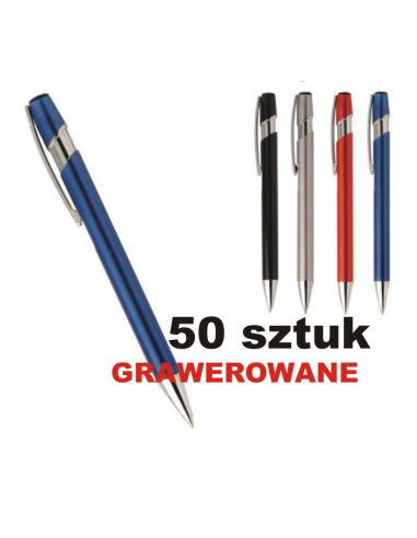 Długopis Metalowy Genius z 50 sztuk – Grawerem 50 sztuk