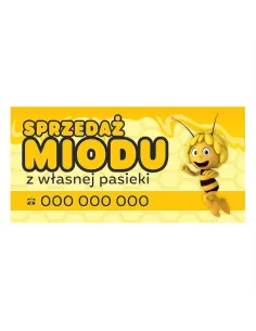 Baner – Sprzedaż Miodu Własnej Pasieki Reklamowy Gotowe