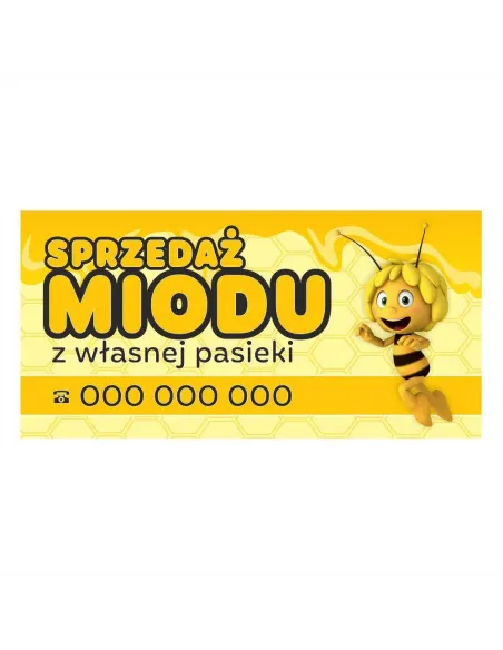 Baner – Sprzedaż Miodu Własnej Pasieki Reklamowy Gotowe
