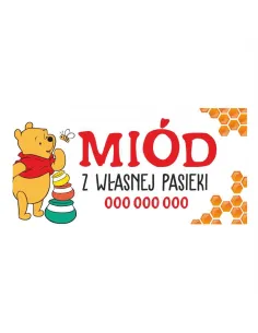 Baner – Miód Własnej Pasieki Gotowy Projekt Reklamowy