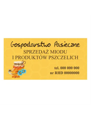 Baner – Sprzedaż Miodu Produktów Pszczelich Gotowy Projekt