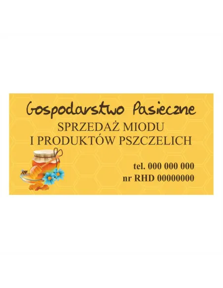 Baner – Sprzedaż Miodu Produktów Pszczelich Gotowy Projekt