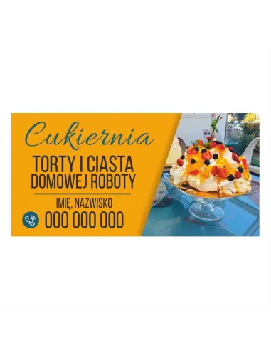 Baner Reklamowy Gotowe Wzory Banerów – Cukiernia Torty