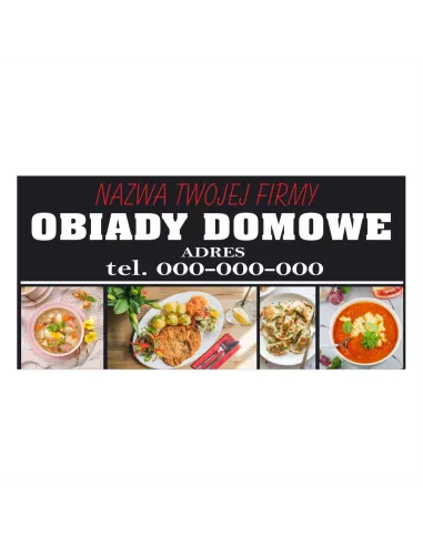Baner Reklamowy Gotowe Wzory Banerów – Obiady Domowe